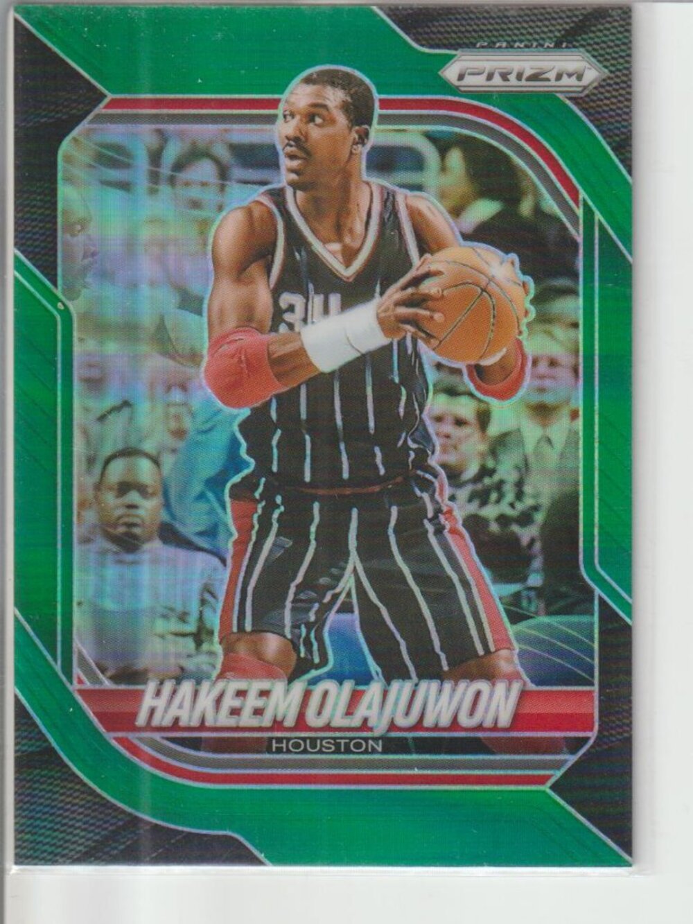Hakeem Olajuwon 2025-26 Panini Prizm #145 Green Prizm Houston